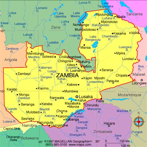 Zambia Map