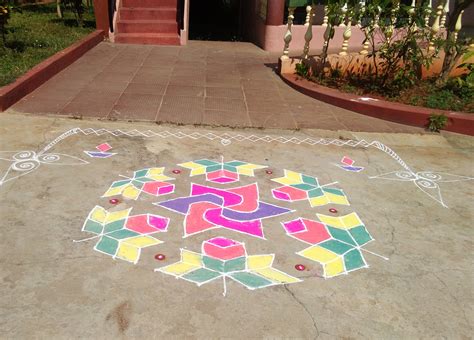 Sankranthi Rangoli Competition | Competition at Shantidhama