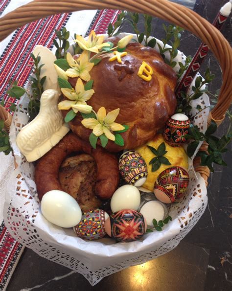 Ukrainian Easter basket | Easter celebration, Easter recipes, Food