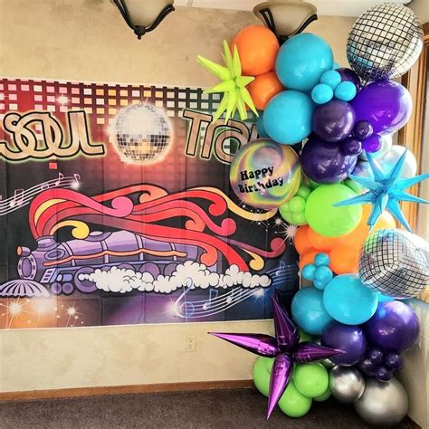 SEVENTIES BALLOON GARLAND | Balloon garland, Custom balloons, Balloons