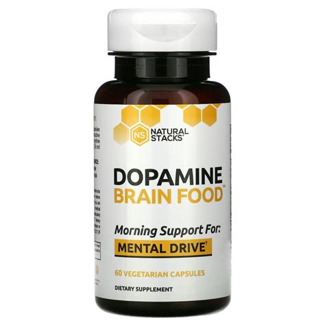 Natural Stacks Dopamine Brain Food, 60 Vegetarian Capsules - Walmart.com - Walmart.com