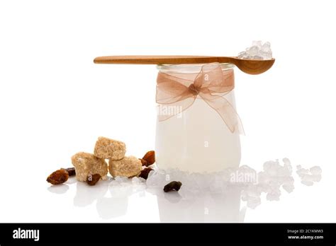 Tibicos, water kefir grains Stock Photo - Alamy