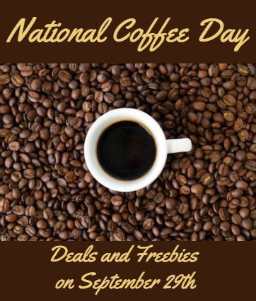 *TODAY* National Coffee Day Freebies September 29, 2023