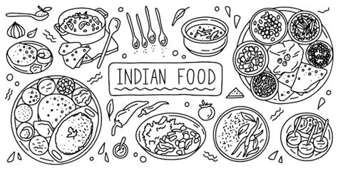 Indian Food Doodle Images - Free Download on Freepik