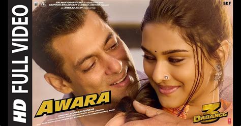 AWARA SONG LYRICS | DABANGG 3 | SALMAN KHAN | AWARA SONG