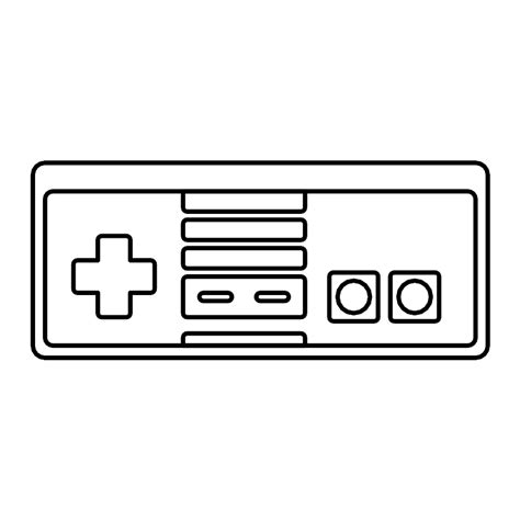 Nes Controller Vector SVG Icon - SVG Repo