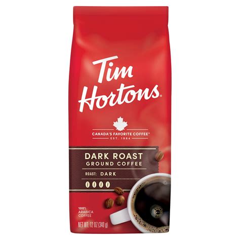 Tim Hortons Dark Roast Ground Coffee, 12 oz - Walmart.com - Walmart.com