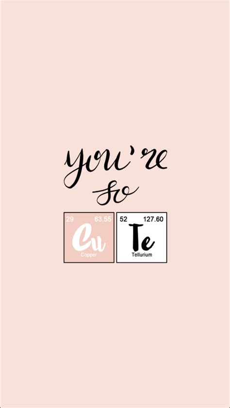 iphone wallpaper so cute chemistry | Wallpaper iphone quotes, Phone wallpaper quotes, Phone ...