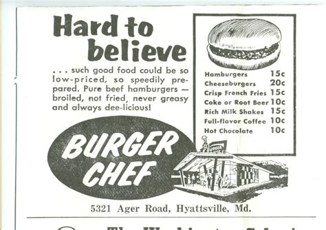 #Burger Chef | Burger, Chef, Vintage menu