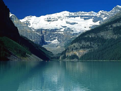 Lake Louise Canadian Rockies - Lakes And Ponds Wallpaper