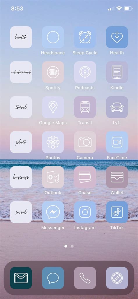 App Icon Aesthetic Blue