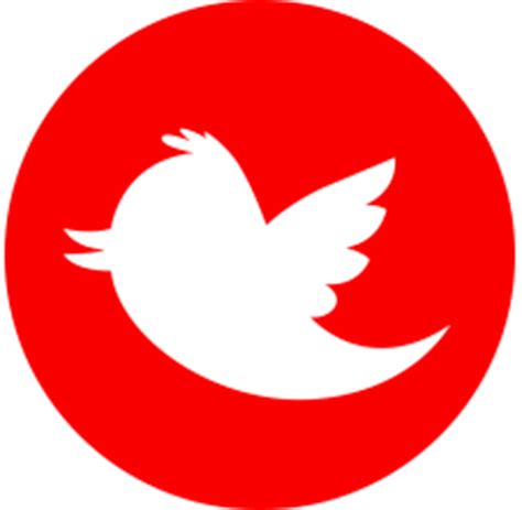 Red Twitter Icon at Vectorified.com | Collection of Red Twitter Icon free for personal use