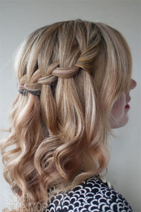 7 Inspirations Braided Hairstyles for Kids : Short Curly Hair Waterfall Braid Hairstyles | Kids ...