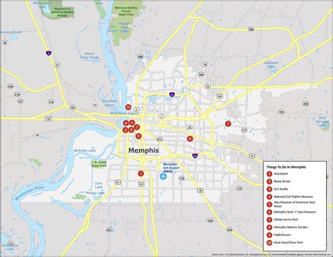 Memphis Tennessee Map Usa - Atlanta Georgia Map