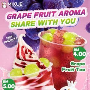 MIXUE Grape Series: Grape Fruit Tea and Grape Sundae