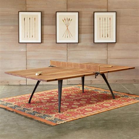 This Beautiful Wood Ping Pong Table Does Double Duty as a Dining Table