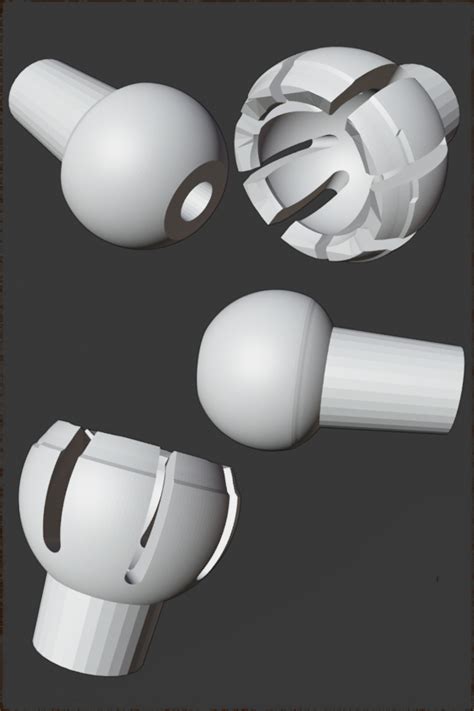 Studio Notes 18/04/20 - 3D Printed Ball And Socket Joints - Lee Devonish