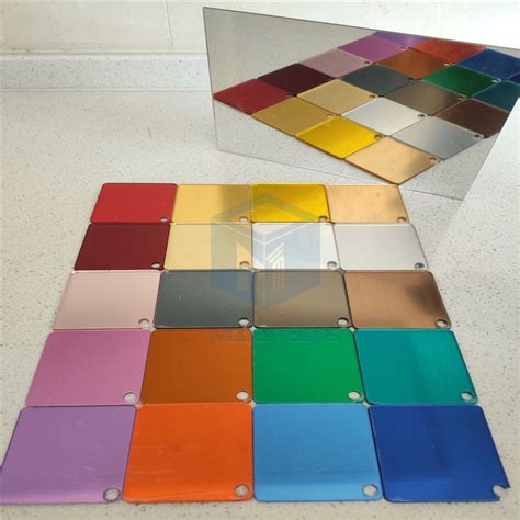 silver golden colors mirror acrylic pmma sheet