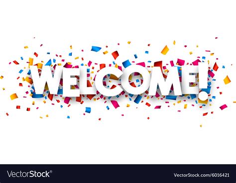 Welcome sign Royalty Free Vector Image - VectorStock