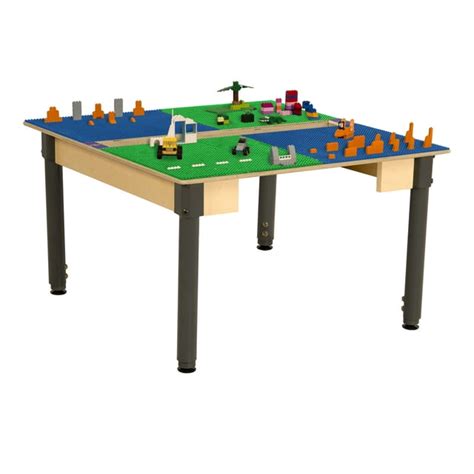 Time-2-Play Kids Birch Plywood Square Lego Compatible Play Table 35"W ...