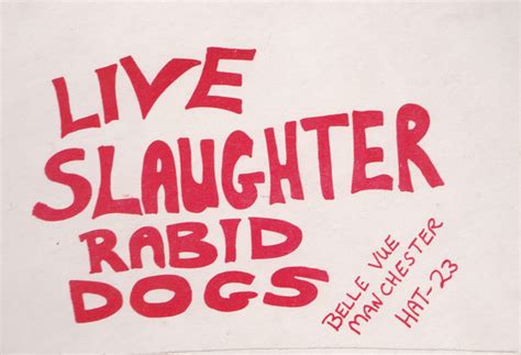 Slaughter And The Dogs – Live Slaughter Rabid Dogs (1978, Black Printed ...