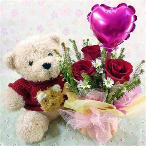 lovely | Flower birthday cards, Teddy bear images, Teddy bear cartoon