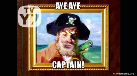 Spongebob Aye Aye Captain Meme