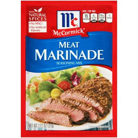 McCormick Meat Marinade Seasoning Mix, 1.12 Oz - Walmart.com - Walmart.com