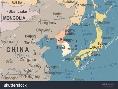 6,081 imágenes de China korea map - Imágenes, fotos y vectores de stock | Shutterstock