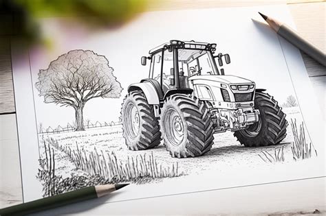 Printable Tractor Coloring Pages