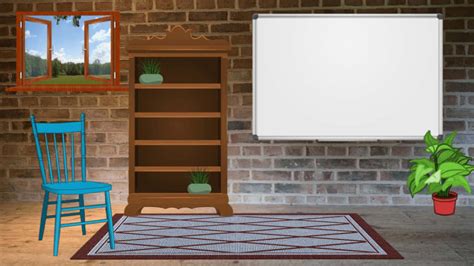 Download A Room With A Chair And A Whiteboard | Wallpapers.com