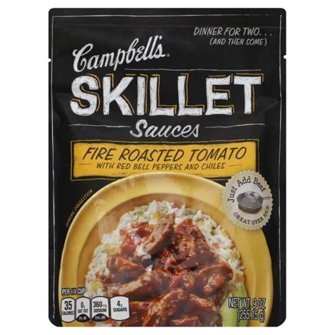 Campbell's Skillet Sauces Fire Roasted Tomato - Shop Cooking Sauces at ...