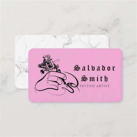 Tattoo Artist Business Card | Zazzle in 2023 | Tattoo artist business ...