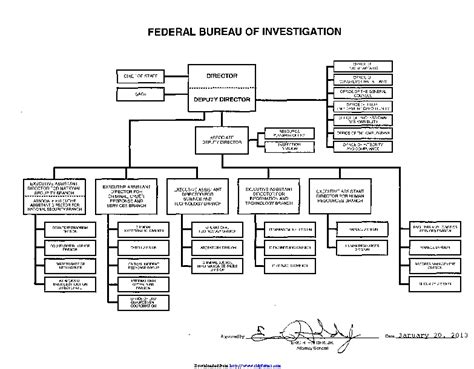 Fbi Organizational Chart 1 - PDFSimpli