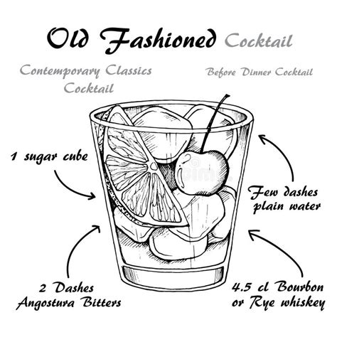 Old Fashioned Cocktail Glass Drink Color Icon Vector Illustration Stock Vector - Illustration of ...