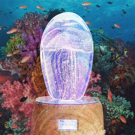 Creative Jellyfish Table Lamp Bluetooth Speaker Rotating - Etsy UK