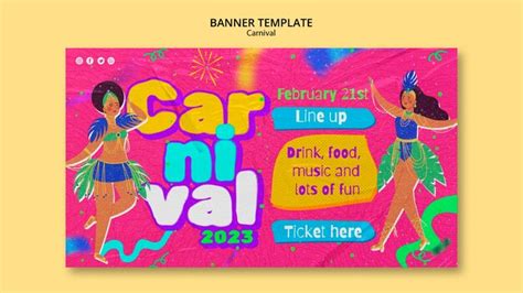 Free PSD | Carnival entertainment banner template