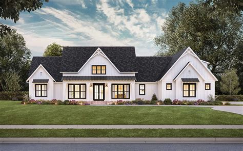 Modern Farmhouse Plan: 3,346 Square Feet, 4-5 Bedrooms, 4 Bathrooms - 4534-00092