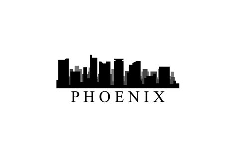 Phoenix skyline By Marco Livolsi | TheHungryJPEG