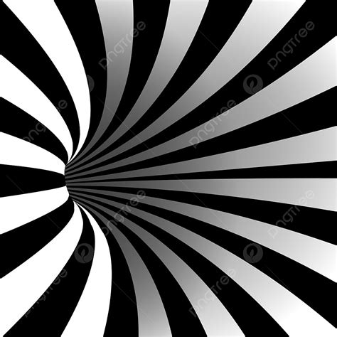 Optical Illusions Vector Art PNG, Spiral Vortex Vector Illusion Optical Art Motion Striped ...