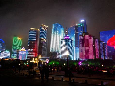 QINGDAO , the night show , 2018 Night Show, Urban Aesthetic, Urban Spaces, Qingdao, Night Time ...