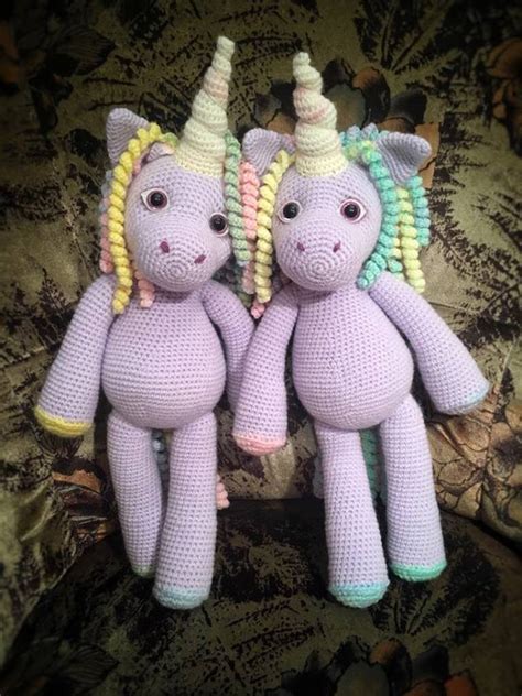 PDF of SWEET UNICORN twisted horn crochet pattern of soft | Etsy