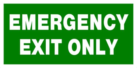 Buy Emergency Exit Only | The Art of Stickers Australia