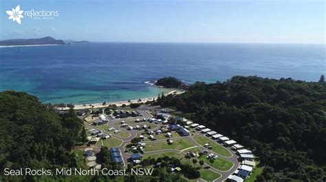 Reflections Holiday Parks Seal Rocks aerial view. Book your escape video, by Rv DGart - Drone ...