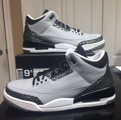 Air Jordan Retro 3 Wolf Grey/Metallic Silver Deadstock Sz 9.5 With Receipt | eBay | Air jordans ...