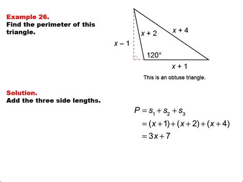 Perimeter Of Triangle And Area