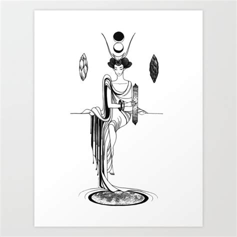 Major Arcana II The High Priestess Art Print by Joshing Joshua | Society6