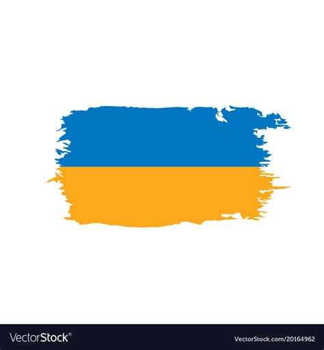 Ukraine flag Royalty Free Vector Image - VectorStock