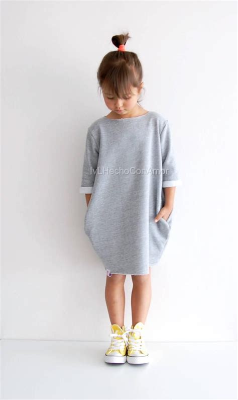 Girls sweatshirt dress pattern pdf oversized sweater sewing | Etsy Toddler Sweater Dress ...