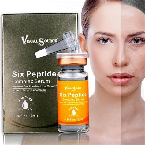 Six Peptides Face Cream Anti aging Wrinkle Liquid Essence Lift Firming Whitening Moisturizing ...